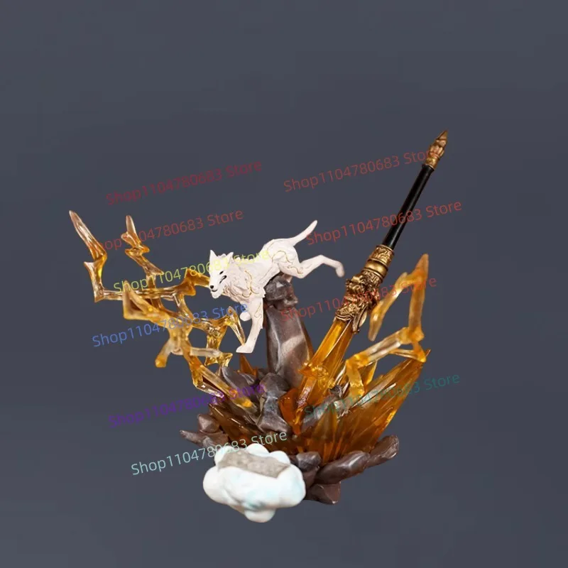 Moc blocos de construção yang jian mini figura montagem modelo exibição dos desenhos animados anime acessórios brinquedo decorativo presente colecionável