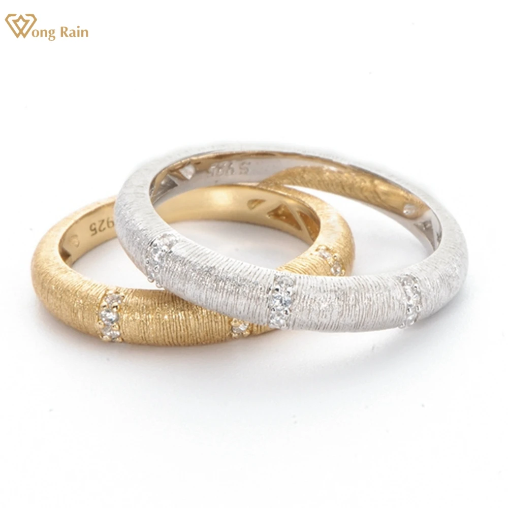 

Wong Rain 18K Gold Plated 925 Sterling Silver Lab Sapphire Gemstone Ring for Women Wedding Party Fine Jewelry Band Wholesale