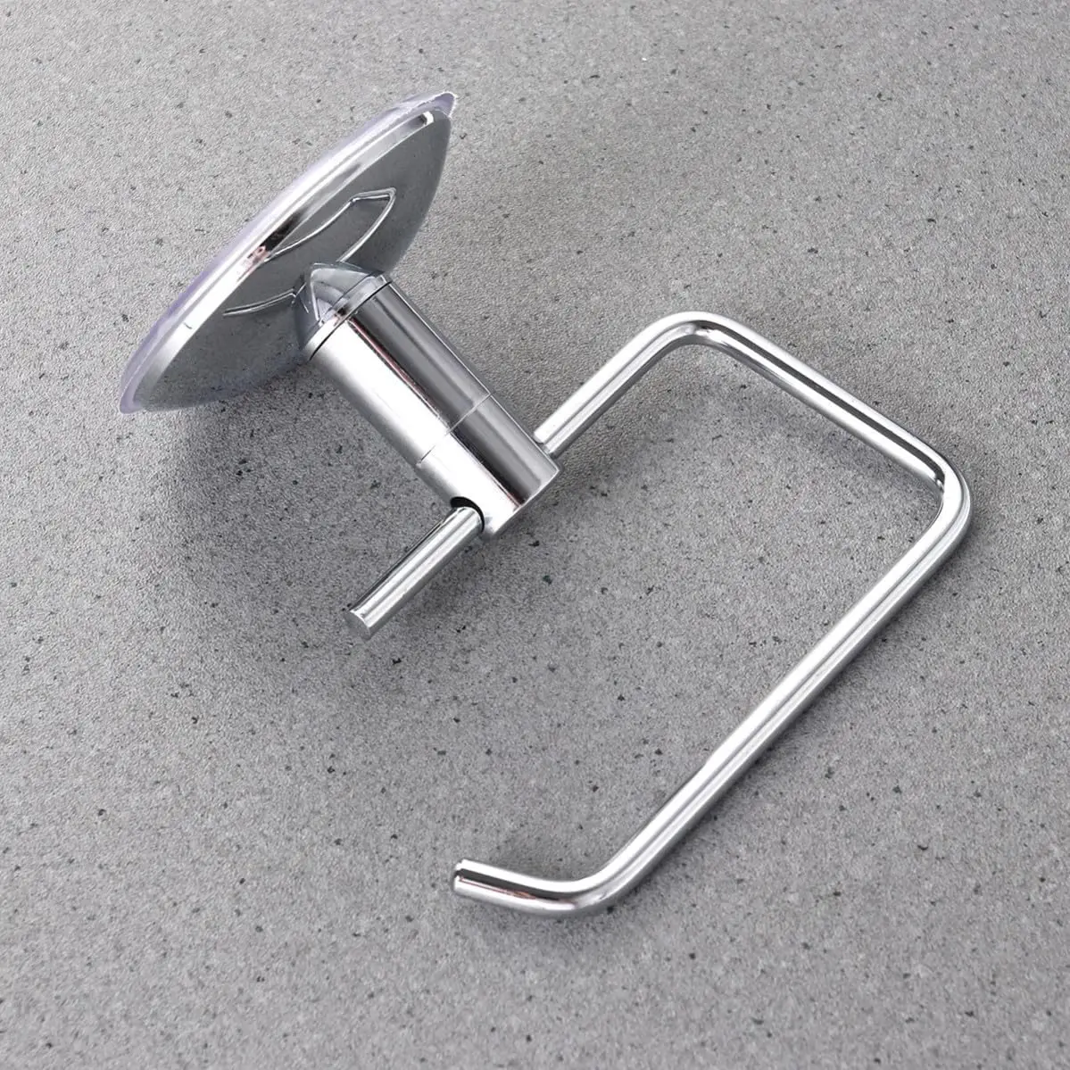 Stainless Steel Towel Holder Self-adhesive Bathroom Towels Rack Black Washhand Hanger Ring Rail Bar Kitchen Storage Accessories