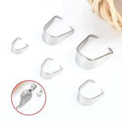 Stainless Steel Melon Seed Buckle Pinch Bails DIY Necklace Bracelet Pendant Connetor Fashion Style Jewelry Acceessorie Findings