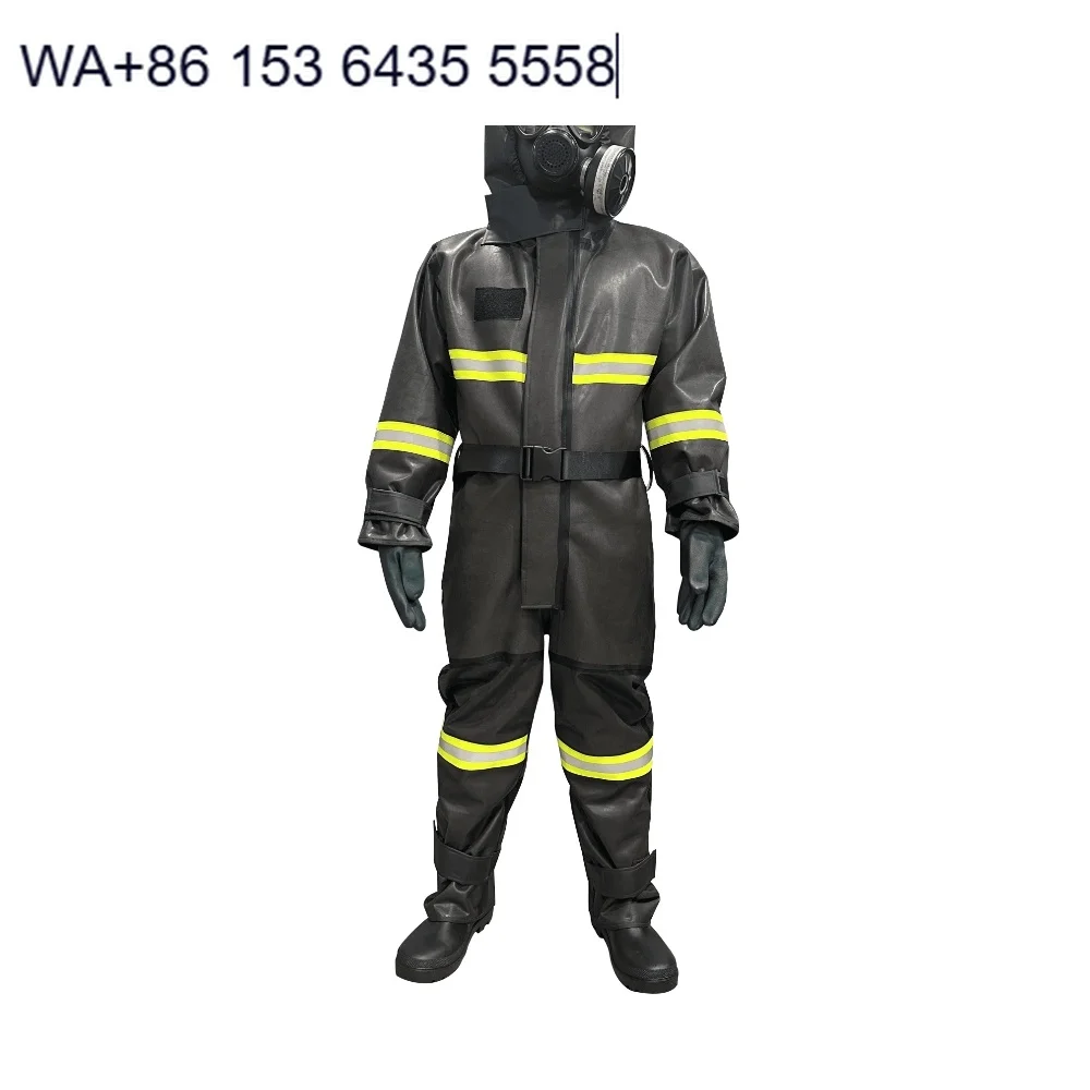 Sealed NBC Barrier Coverall  Flame Retardant & ESD-Safe, Integrated Hood, for Nuclear/Chemical Emergency Response