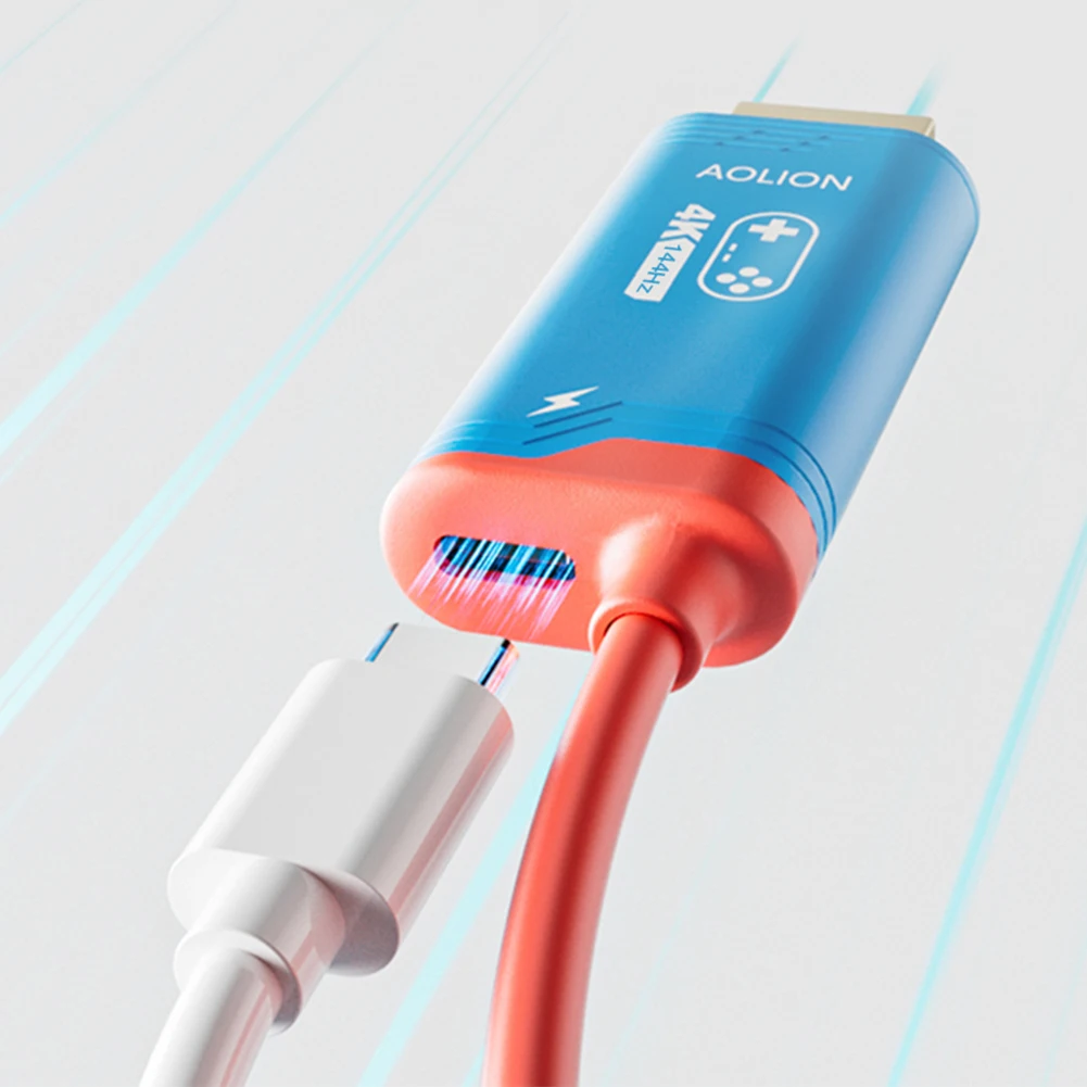 2M 4K 60/144HZ نوع C إلى HDMI متوافق محول موصل التلفزيون المحمول حوض لعبة وحدة التحكم محطة إرساء التلفزيون للتبديل #2