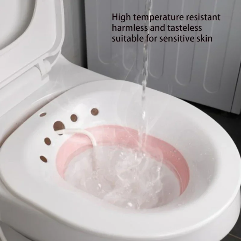 Folding Toilet Sitz Bath Bidet Flusher Special Wash Basin Hip Cleaning Soaking Bathtub for Pregnant Women Hemorrhoid Patient