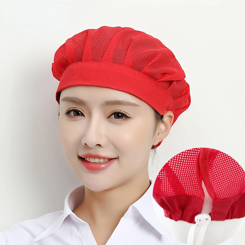 New Hair Nets Chef Cap Cooker Work Headband Bundled Hair Cooking Hygienic Cap Food Service Nets Work Wear Hotel