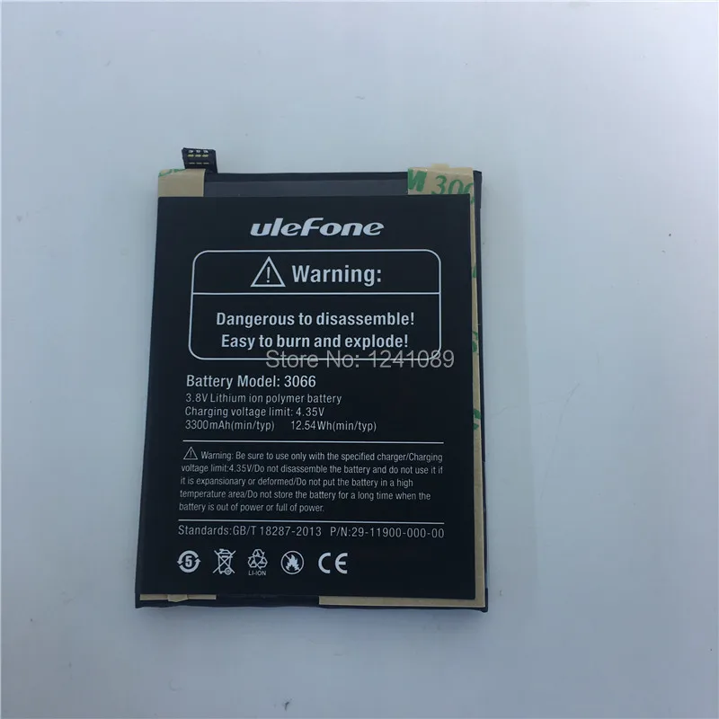 100% original battery for Ulefone 3066 battery 3300mAh Gift dismantling tool for Ulefone X battery Mobile Phone Accessories