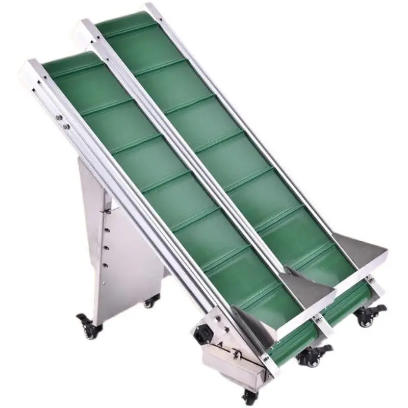 Conveyor belt assembly line Express logistics sorting line Conveyor, food and tea transmission belt climbing machine