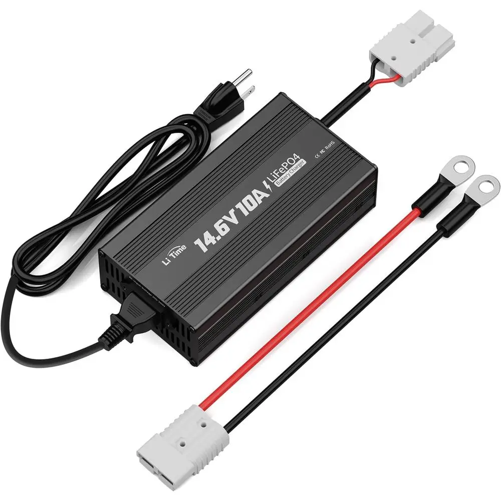 

10 Amp Lithium Battery Charger 14.6V AC-DC LiFePO4 Lithium Battery Charger with Anderson Connector LED Indicator Charger Special