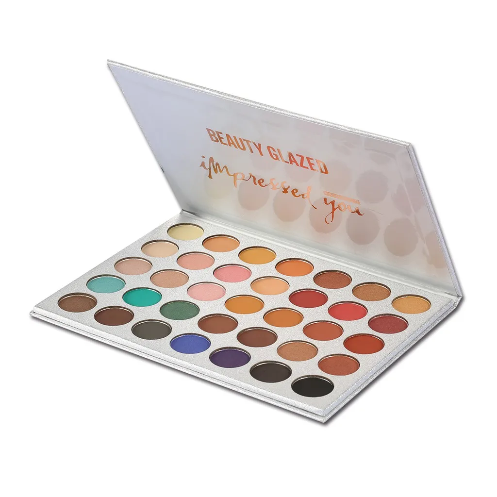 BEAUTY GLAZED Impressed Me Perfect 35 Colors Matte Shimmer Waterproof Longlasting Makeup Palette