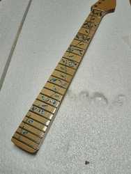 Disado 22 Frets Maple Electric Guitar Neck Maple Fretboard Inlay Blue Tree Of Lifes Guitar Parts Accessories Can Be Customized