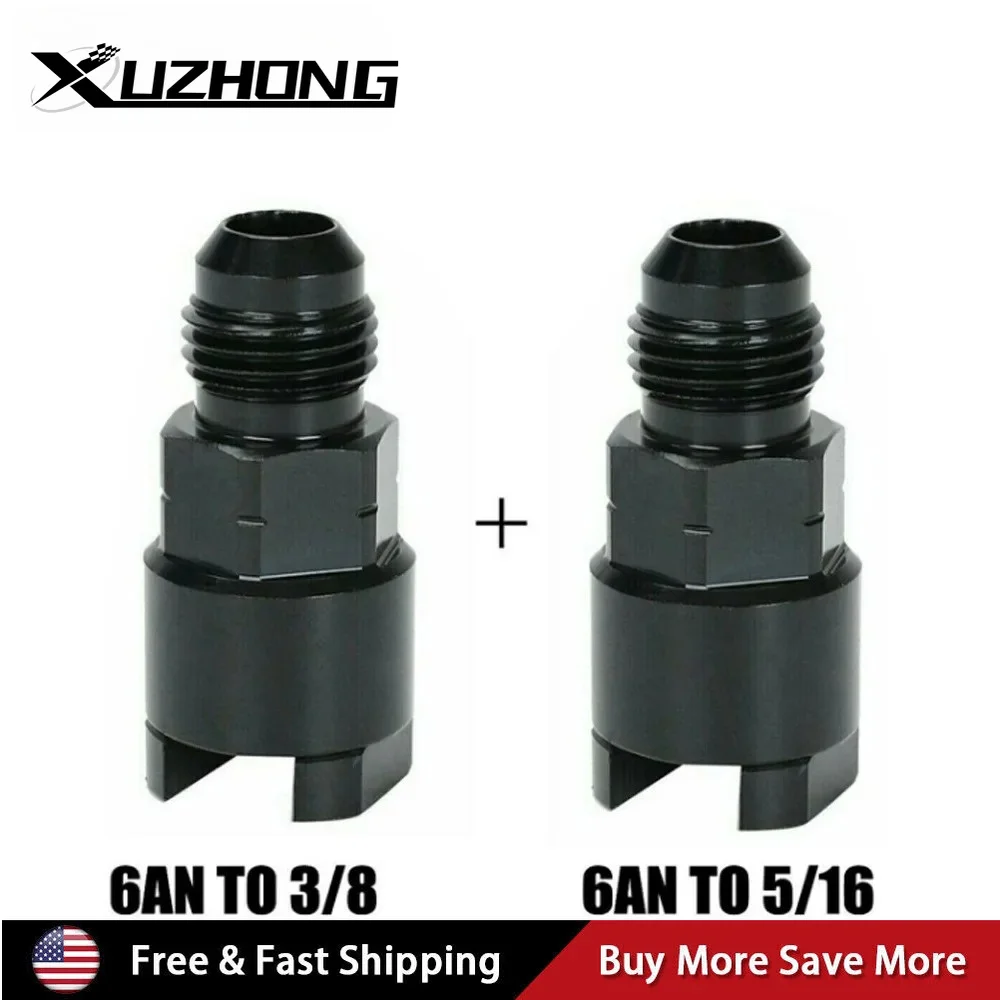 

Feed Return Fuel Rail Adapter Fittings 6AN to 3/8 & 5/16 For LS LQ4 LQ9 EFI