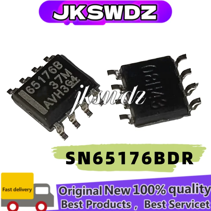 

10PCS 100% NEW SN65176BDR SN65176B SN65176, Device Marking 65176B, Differential Bus Transceivers