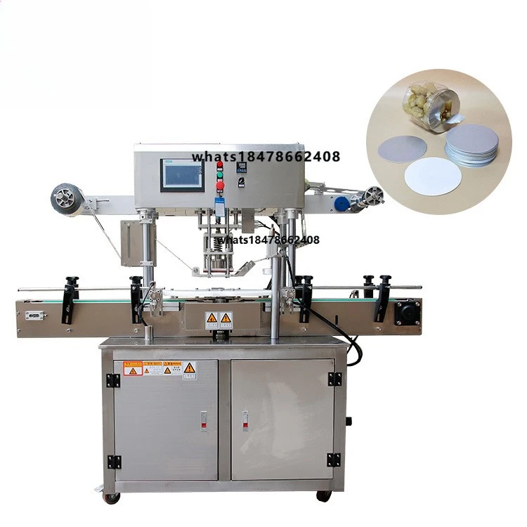 High Efficiency Rotary Single Head Roll Induction Cup Sealing Machines Automatic for Packaging Food