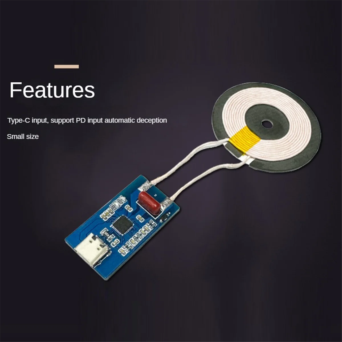 وحدة شحن لاسلكية فعالة عالية الطاقة IP6826 حل شحن DIY