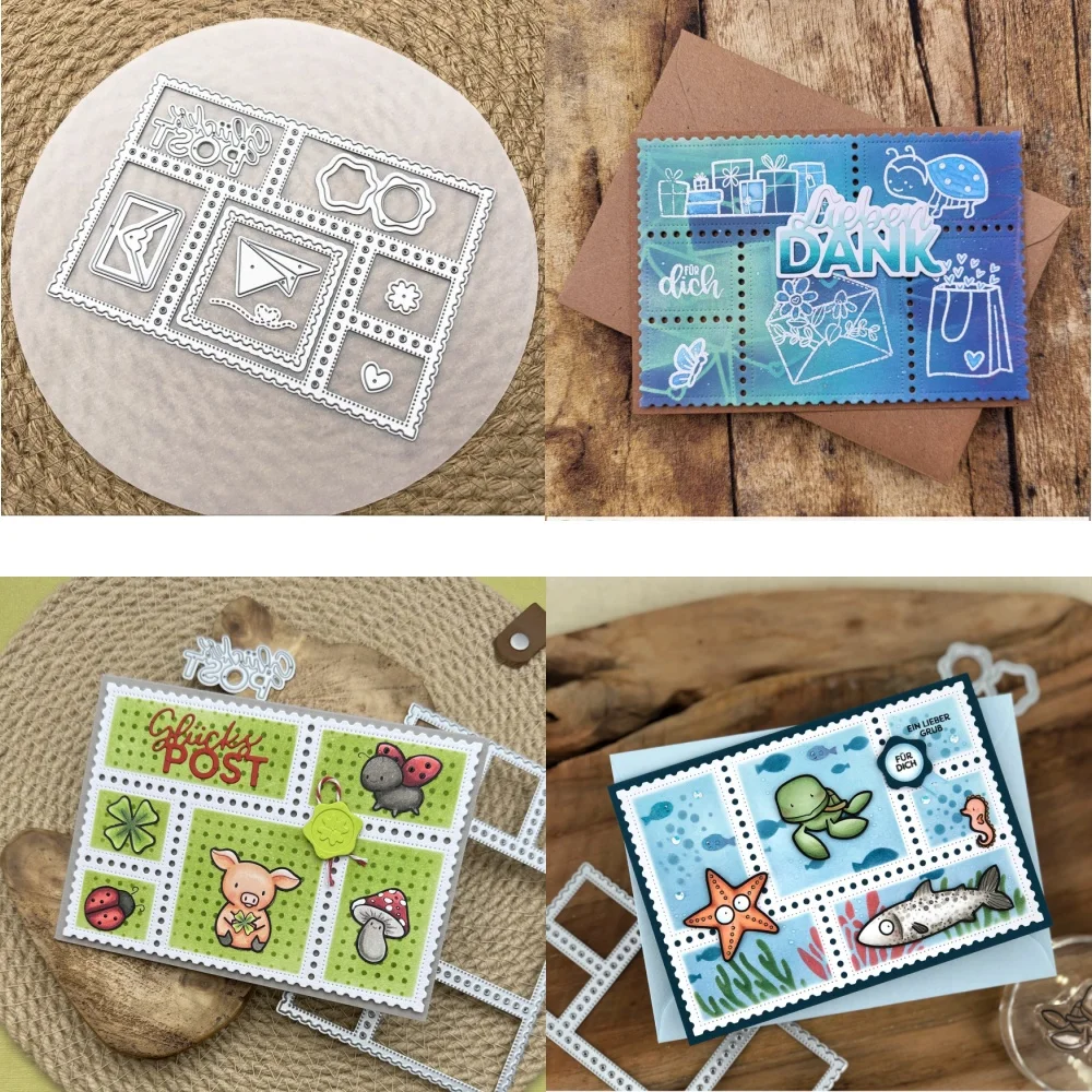 

August 2025 New Stamp Collage Metal Cutting Dies DIY Scrapbooking Supplies Paper Craft Handmade Album Card Punch Embossing Die