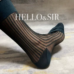 Stripe Socks Pattern Leisure Business Style Rich Man  Fine Dress Socks Short Socks Daily