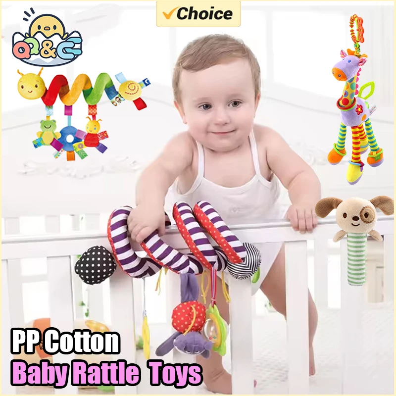 Pluche Stof Pp Katoen Sensorische Ontwikkeling Muzikale Pop Baby Activiteit Rammelaar Pluche Bed Speelgoed Opknoping Mobiele Telefoons Autostoel Speelgoed Geschenken