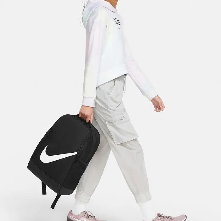 Mochila Nike de poliéster regular para hombre, negra, DV9436-010