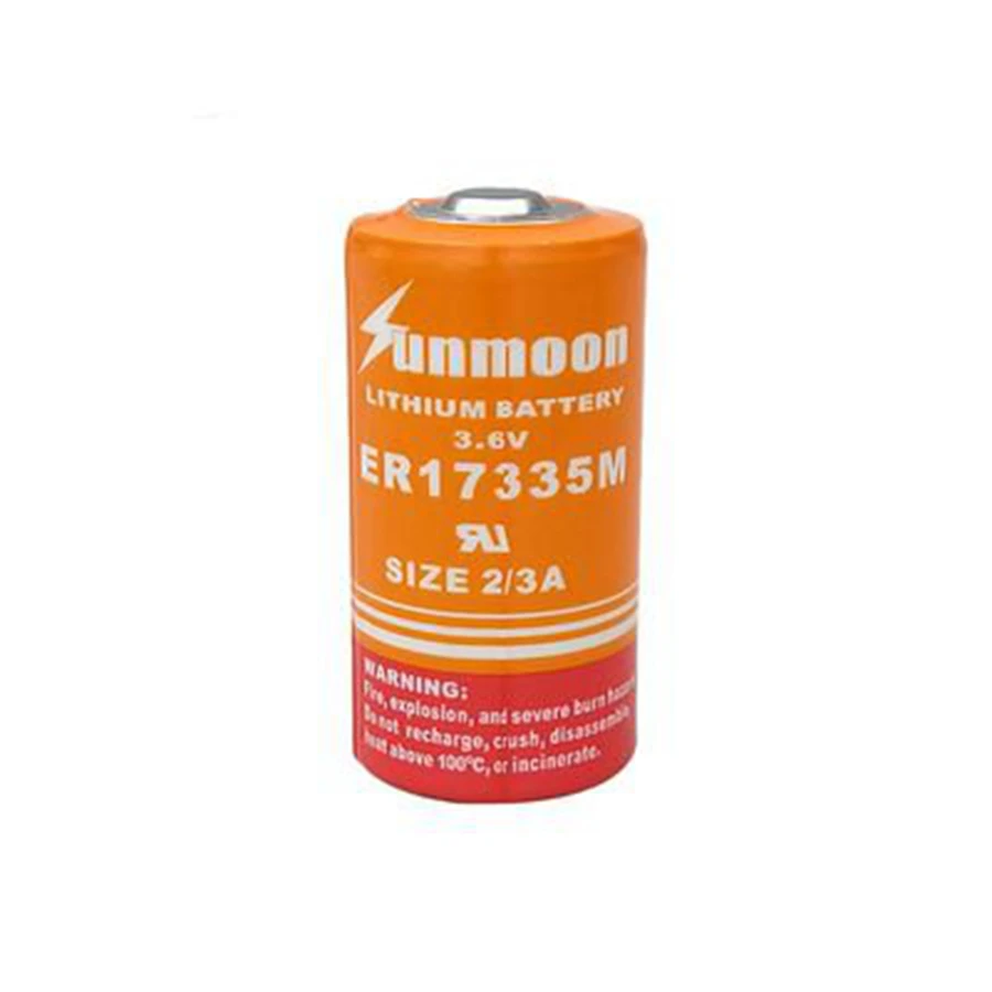 2pcs/lot ER17335M 3.6V 2/3A CR17345 Meter PLC Non-rechargeable Lithium Battery