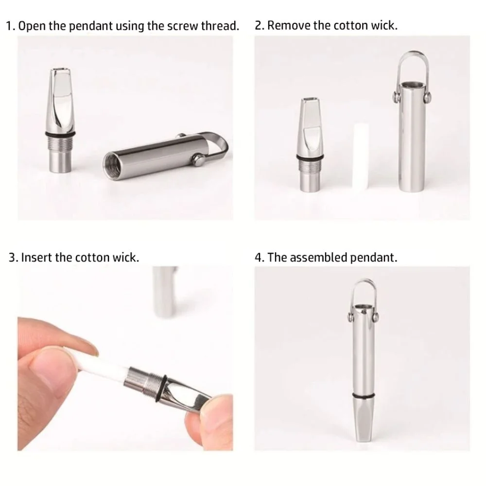 Breathing Resistance Necklace 304 Stainless Steel Mindfulness Jewelry for Calmness And Relaxation Special Gifts for Men Women