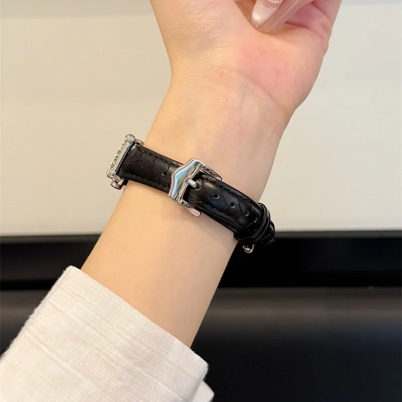 

Diamond studded star leather suitable for Huawei GT5/GT5 Pro/GT4/GT2/3/4 22mm/20mm/18mm fashionable watch straps