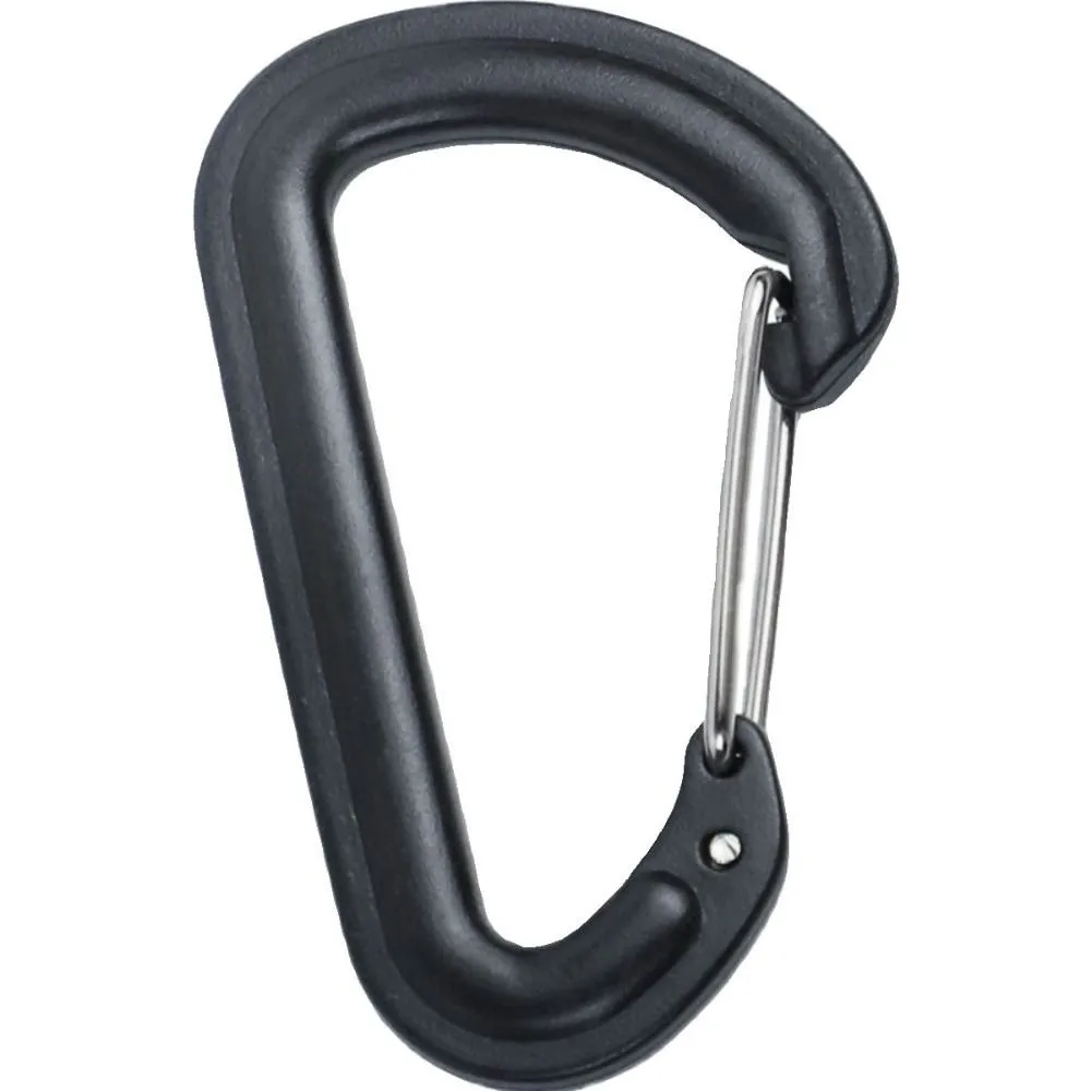 10PCS High Quality 55.5*35mm Carabiner Clip Set Black POM D-Ring Key Chain Backpack Molle Carabiner Clasp