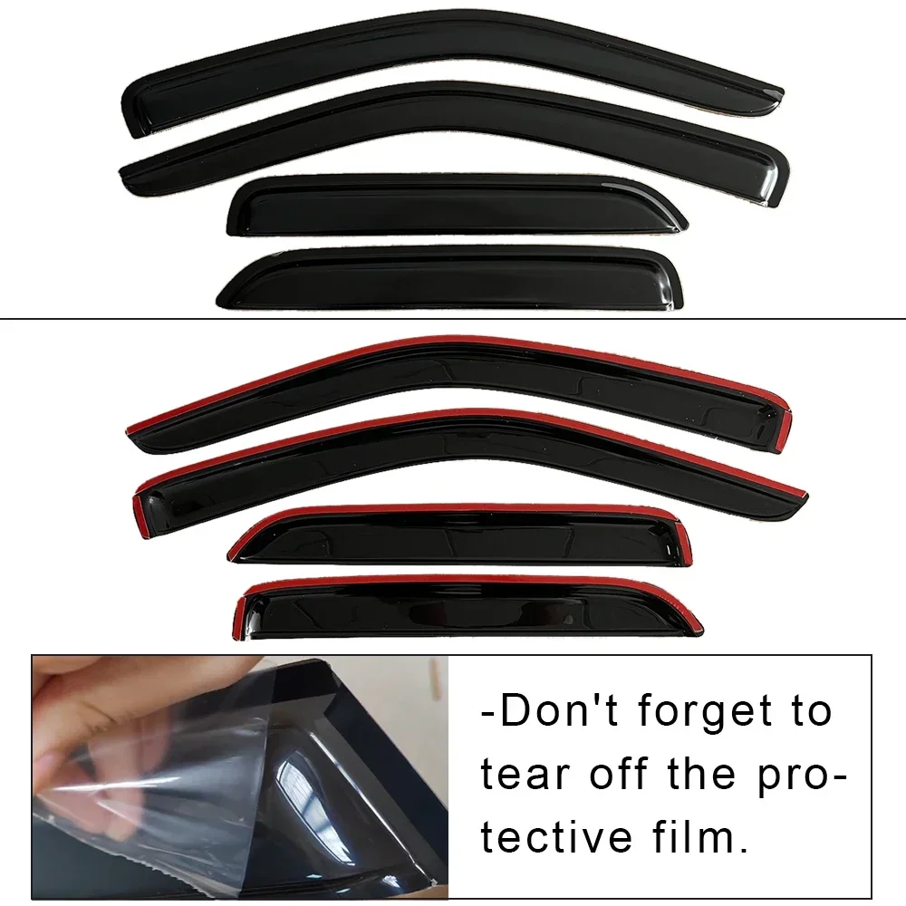 For Ford Escape 2001-2007 2008 2009 2010 2011 2012 Wind Deflectors Rain Guards Door Visor Vent Window Visor Cars Accessories - Image 2