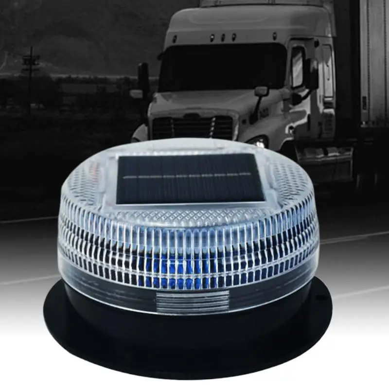 Solar Warning Light For Car Construction Warning Lamp Solar Industrial LED Warning Lights Waterproof Safety Warning Flashing