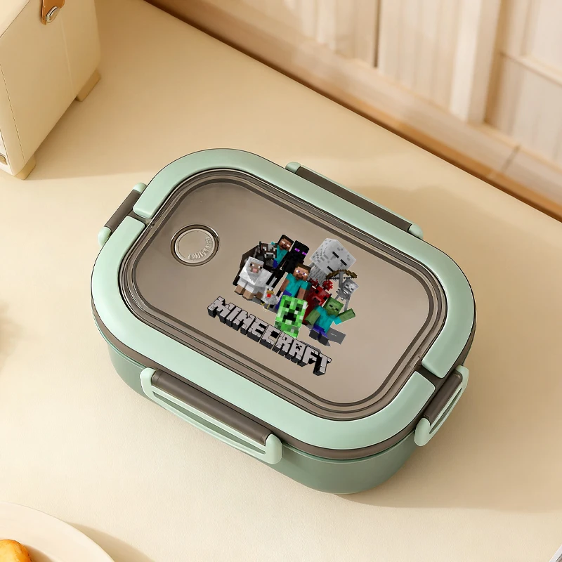 

Boys Bento Lunch Box Minecrafted Game Theme Portable Fruit Food Boxes Microwave Lunch Boxes Picnic Case Children Food Container