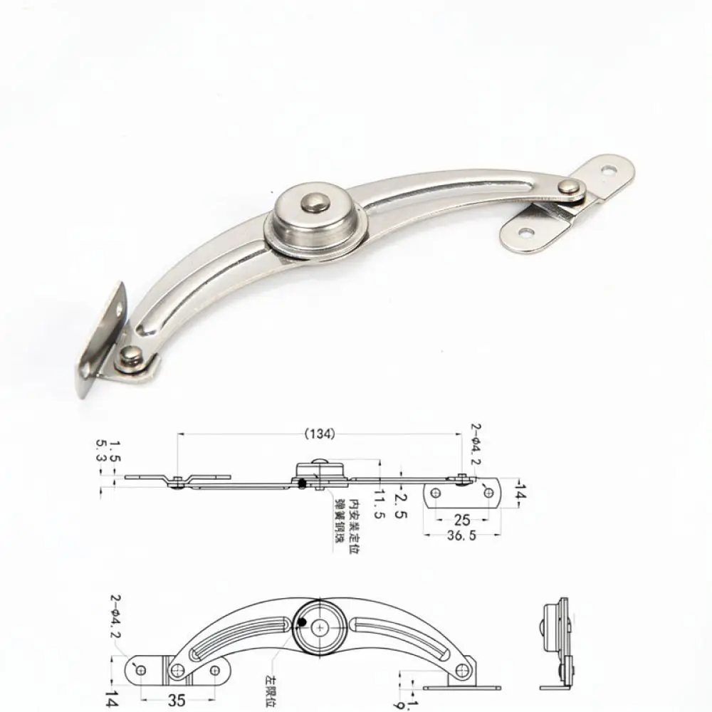 Switchboard Door Positioner Stainless Steel Support Rod For Cabinet Fixing Door Limit Stop Industrial Hardware Fittings