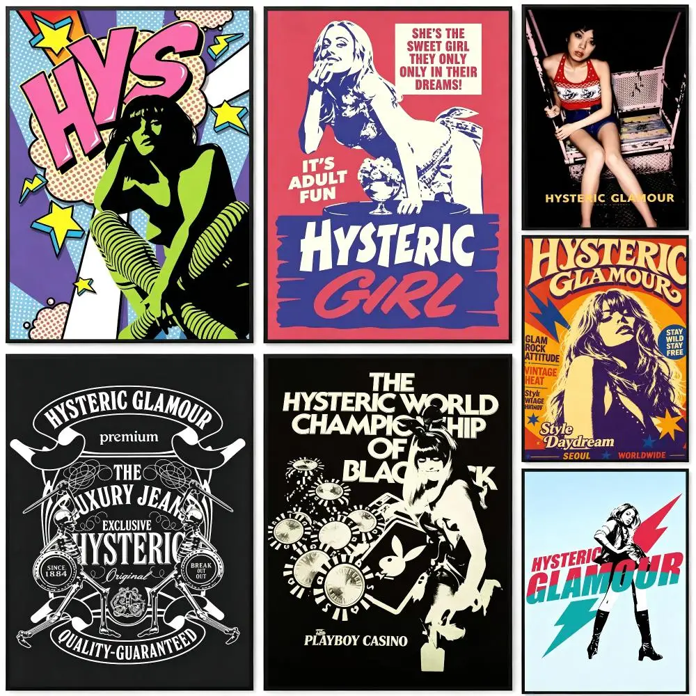 brand Hysteric Glamour Poster Poster HD Frameless Fresh Natural Style Wall Art Home Decor For Living Room Bedroom Gift