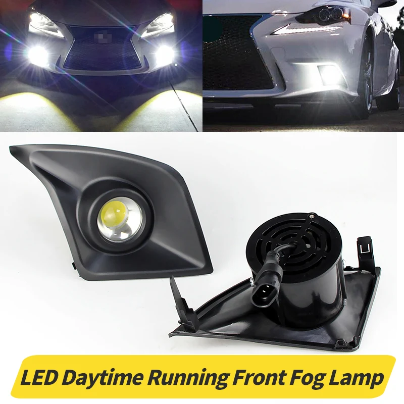 

2PCS Canbus Car LED DRL For Lexus IS200T F-Sport IS250 IS300 IS350 2014 2015 2016 Daytime Running Light Fog Light Front Fog Lamp