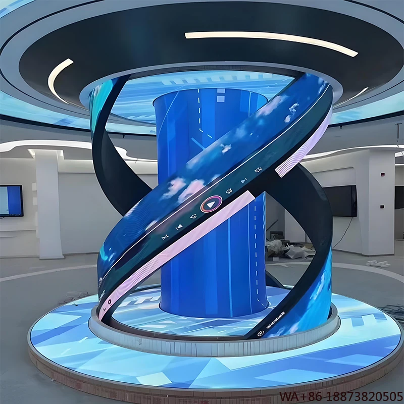 

LED Display Indoor P2.5 Flexible Screen; Full-color Flexible Advertising Screen; Ultra-thin Advertising Flexible Panel.