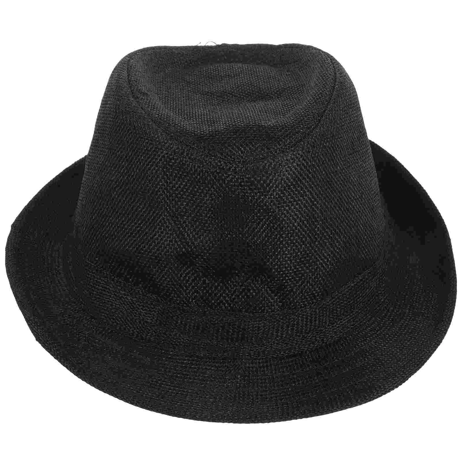 Children Fedora Hats Gentleman Kids Dancing Performance Hat for Girth of 58cm (Black) fedora hats for kids