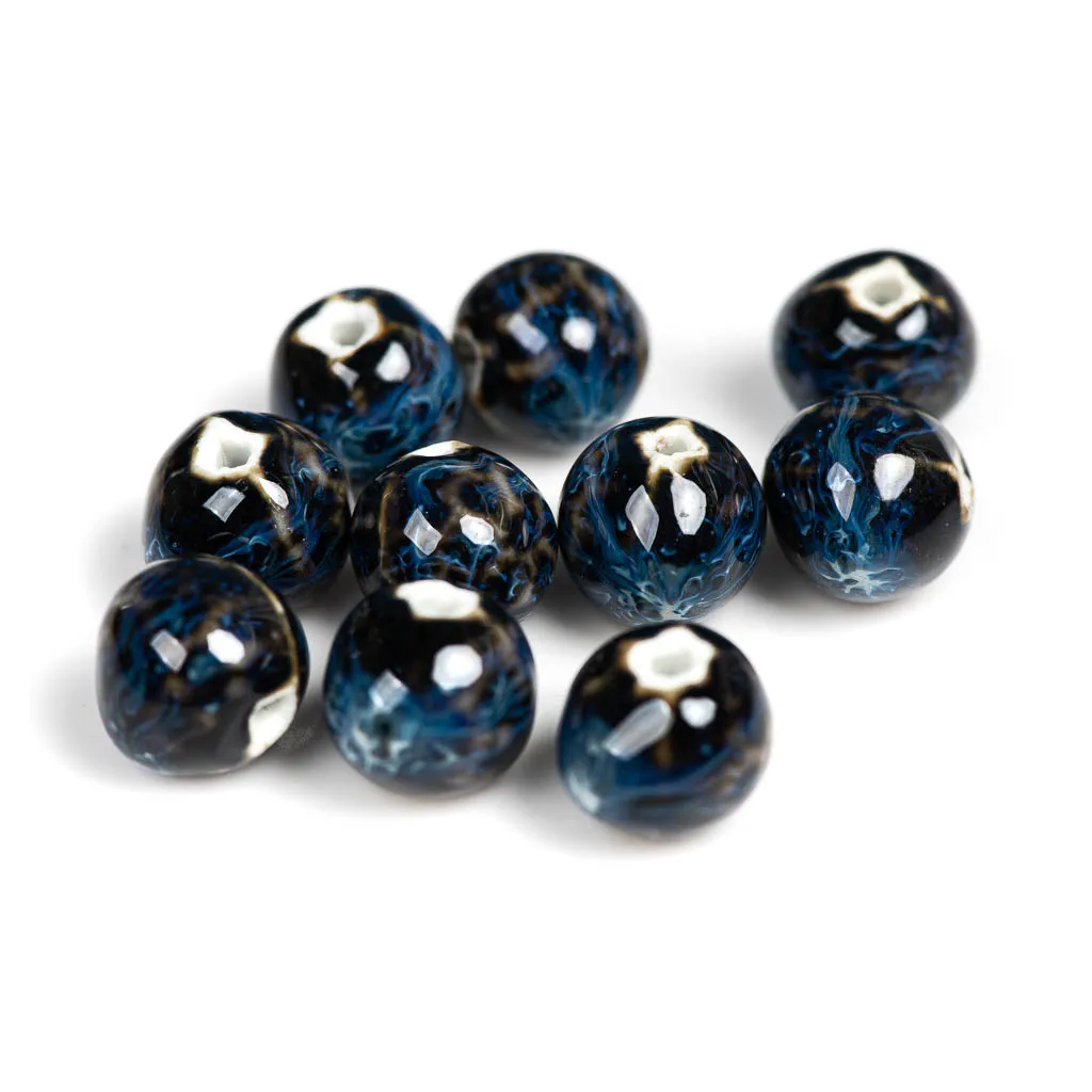 10 stuks luipaard keramische kralen van hoge kwaliteit porseleinen sieradenaccessoires voor het maken van sieraden # MY262