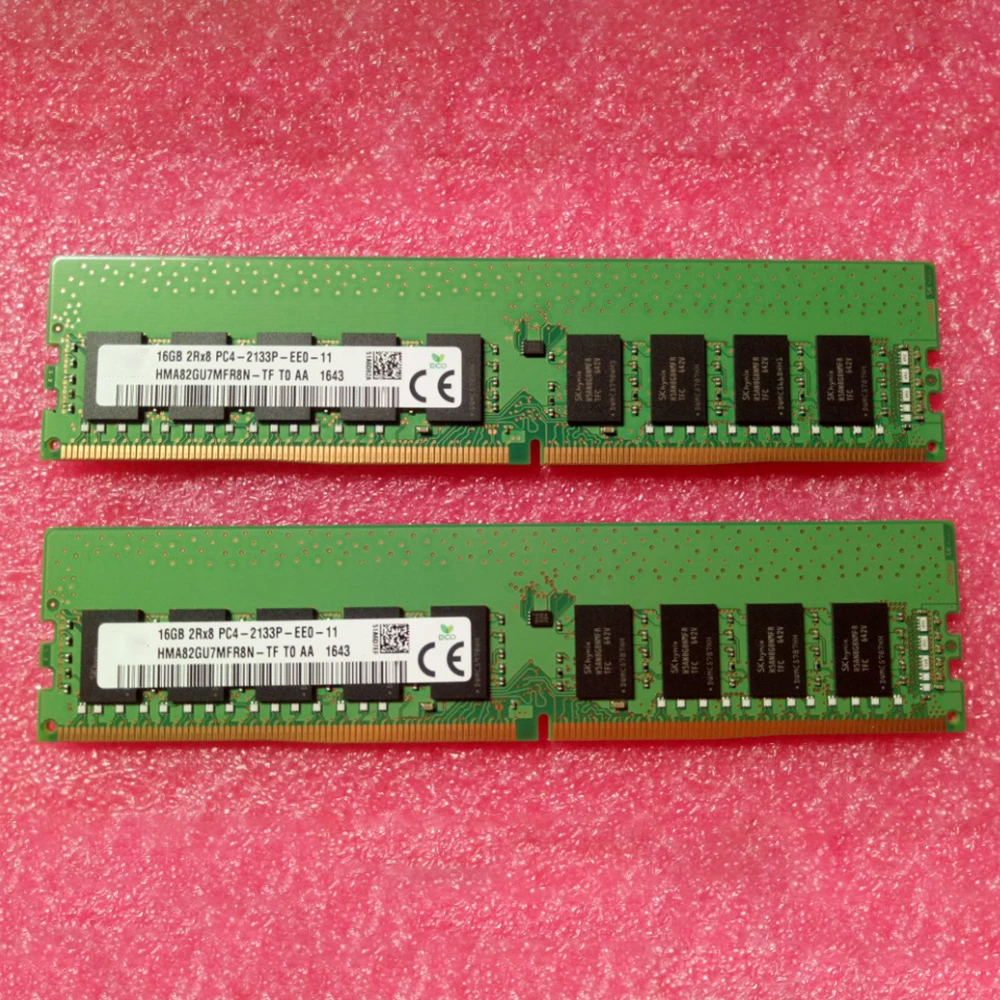 For DELL R330 R230 T330 T3620 T3420 16GB DDR4 2133 2R×8 ECC RAM Server Memory