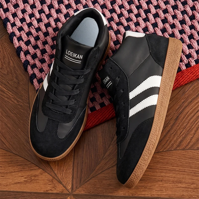 Herren High-Top Retro-Sneaker mit weichem Obermaterial, Gummisohle, Schnürung, Allround-Schuhe für den täglichen Alltag, Freizeit, Straße, Campus und Stadtspaziergänge. – Detail 6