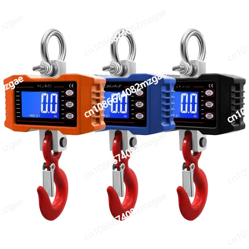 Industrial OCS Electronic Hanging Scale 1 Ton with Remote Control, 1000KG Lithium Battery Powered Hook Crane Weighing System