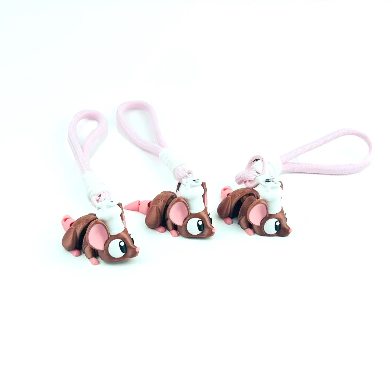 

3D печать мультфильм аниме шляпа шеф-повара мышь брелок кулон креативный милый животный модель мыши суставы подвижные подарки для детей