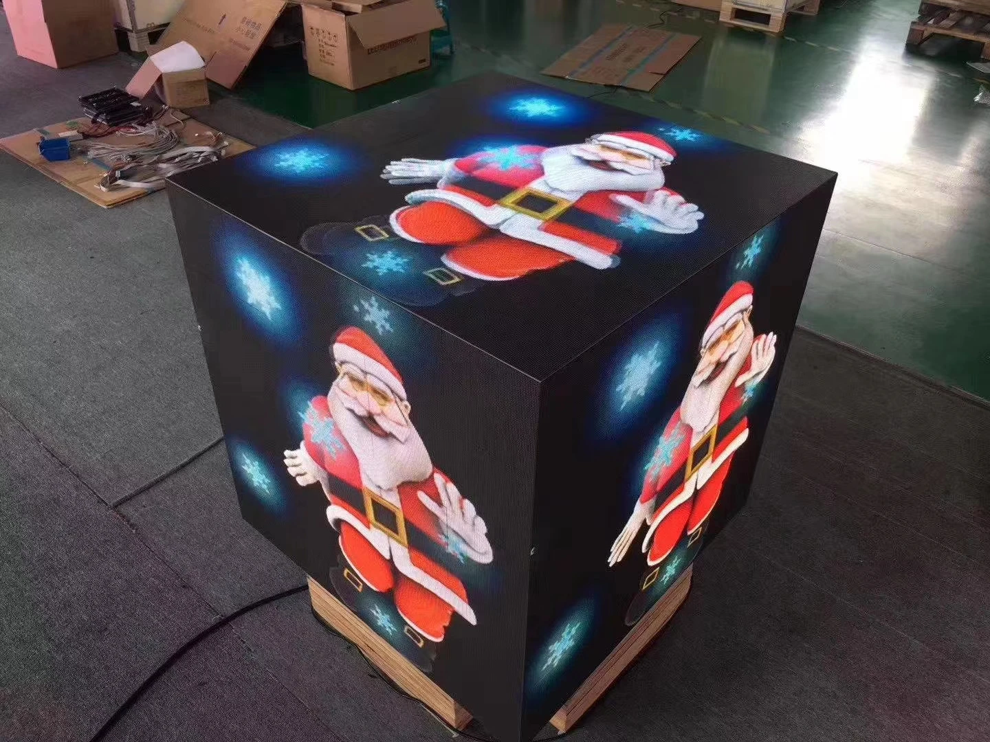 P2 LED Display Quadrat Rubik's Cube Full Color  Indoor Advertising Screen P1.875 P2 P2.5 P3 P4 P6 P7.62 P10 P3.9