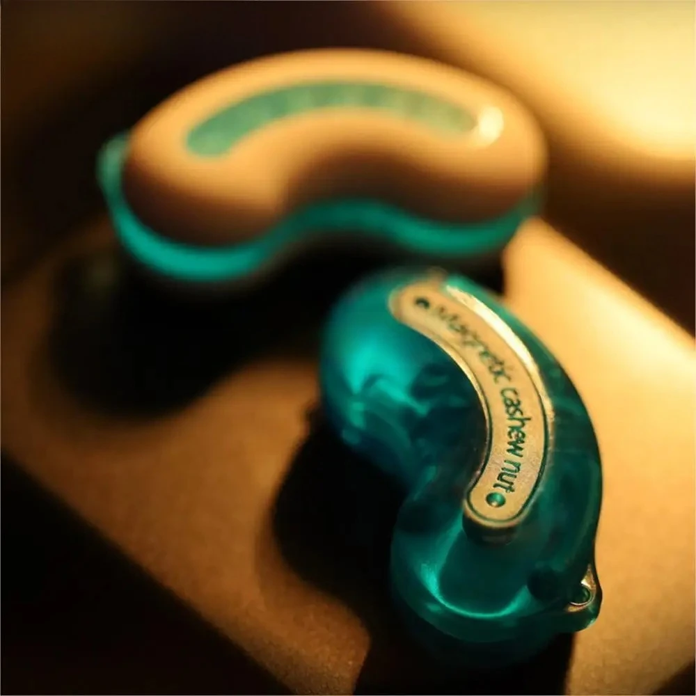 Winter Ice Blue EDC Magnetic Cashew Nut Luminous And Waterproof Push Slider Fidget Toys