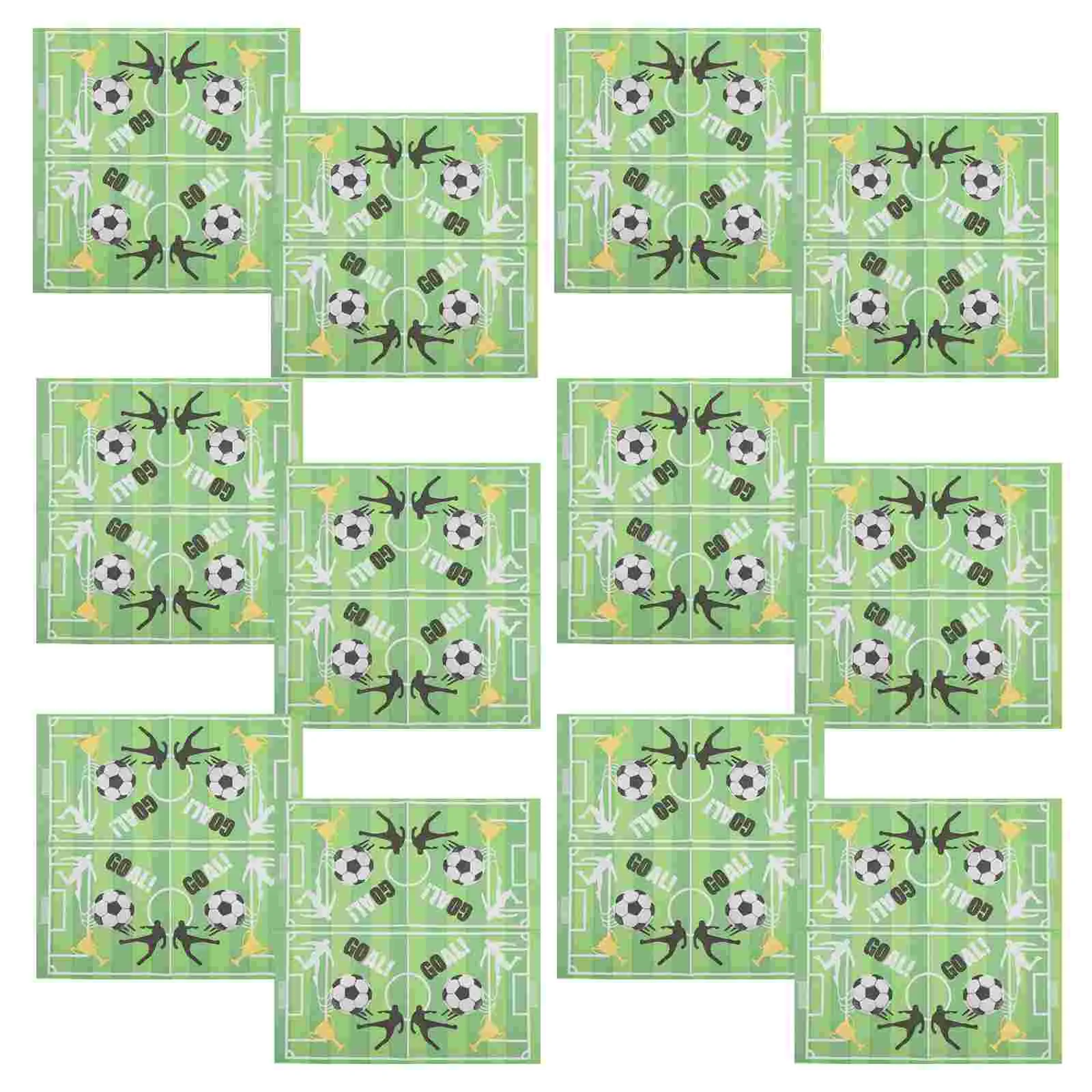 Servilletas con estampado de fútbol para fiestas, mesa de comedor, suministros para fiesta de cumpleaños, decoraciones, cena de papel, 20 Uds.
