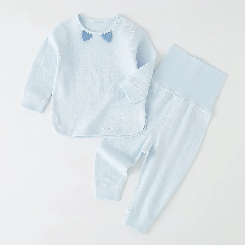 

Baby long johns set spring autumn and summer cotton split children boys and girls children's underwear boneless baby clothes
