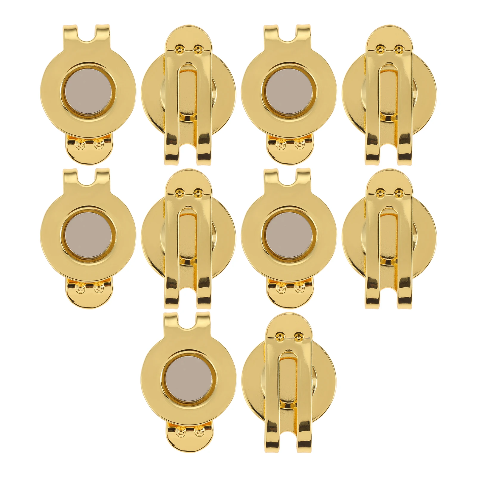 10pcs 20mm Golf Hat Visor Clips Magnetic Metal Can Clip on Belt & Pocket Golfer Cap Clips for Ball Marker Silver Rose Gold Black