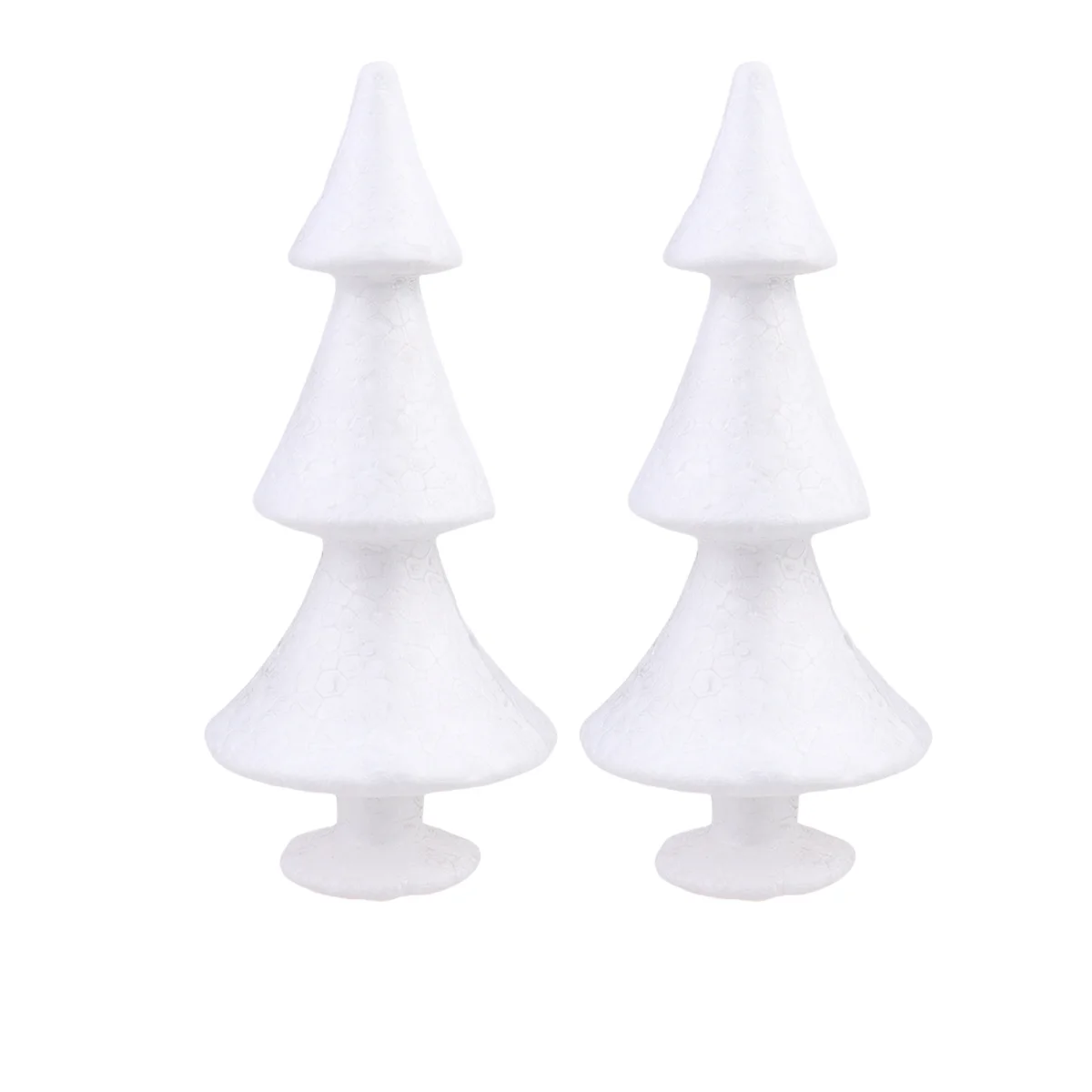 

2Pcs White Foam Christmas Tree DIY Craft Kit Durable Ornaments for All Ages Great for Winter Christmas New Year
