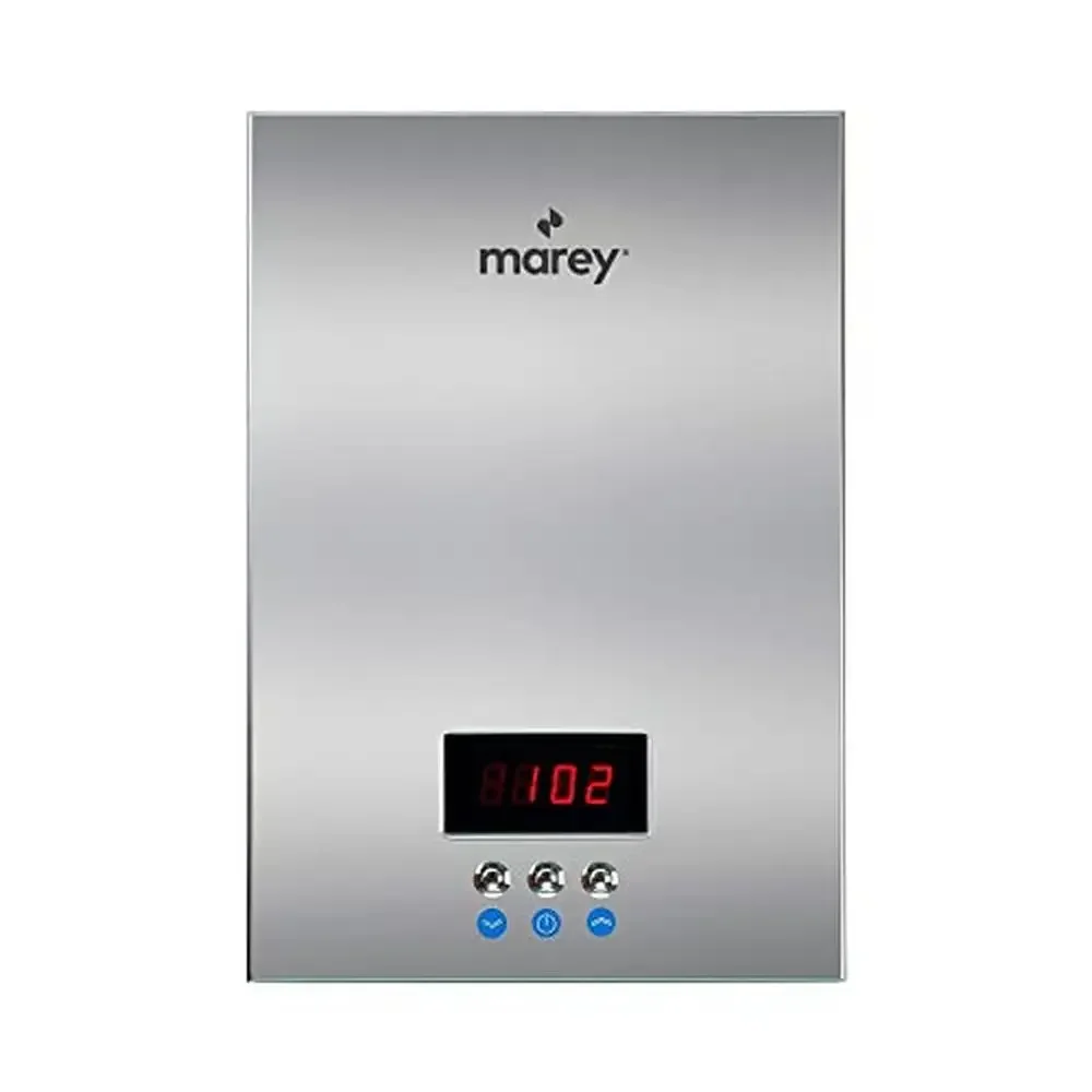 240V Electric Tankless Water Heater LCD Control Panel Unlimited Hot Water Ideal Home Office 4 Points of Use Energy Efficient