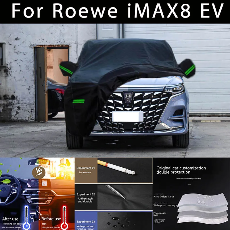 For Roewe iMAX8 EV Outdoor Protection Full Car Covers Snow Cover Sunshade Waterproof Dustproof Exterior Car accessories