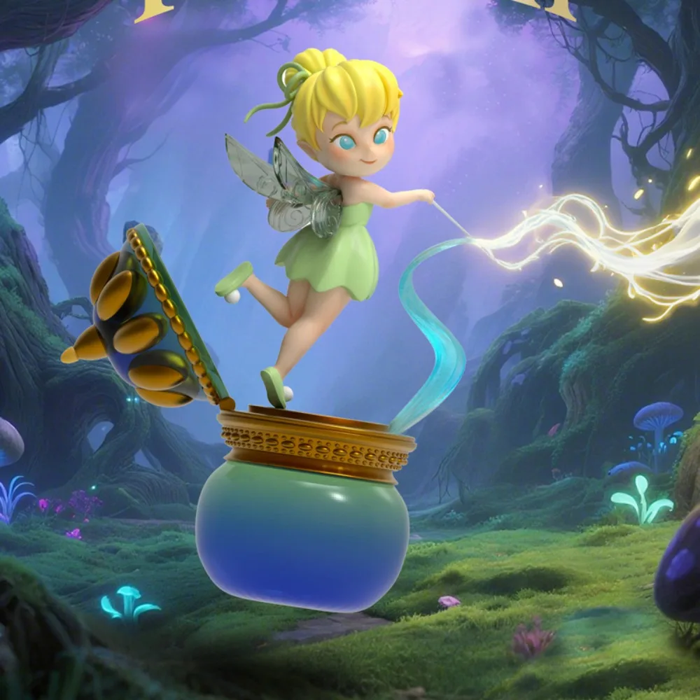 MINISO Disney Peter Pan tesoro perdido caja ciega funcional muñeca de peluche caja misteriosa figura de acción Anime colección de dibujos animados Juguetes