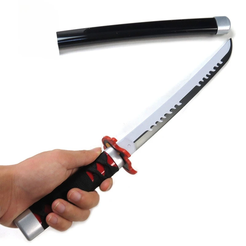 42 cm/16,54 pulgadas plástico Nylon Demon Slayer Katana colección espada samurái Kamado Tanjirou Agatsuma Zenitsu Cosplay arma Prop niño