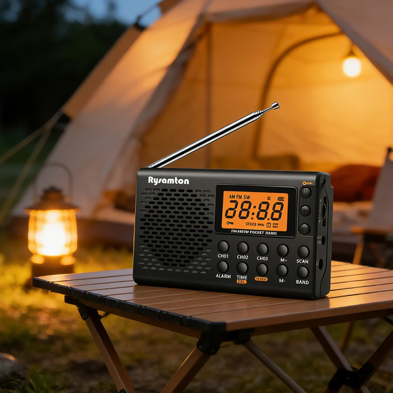 Portable All - band Radio with Digital Display, Large - screen and Stereo Tuning, for Daily Use