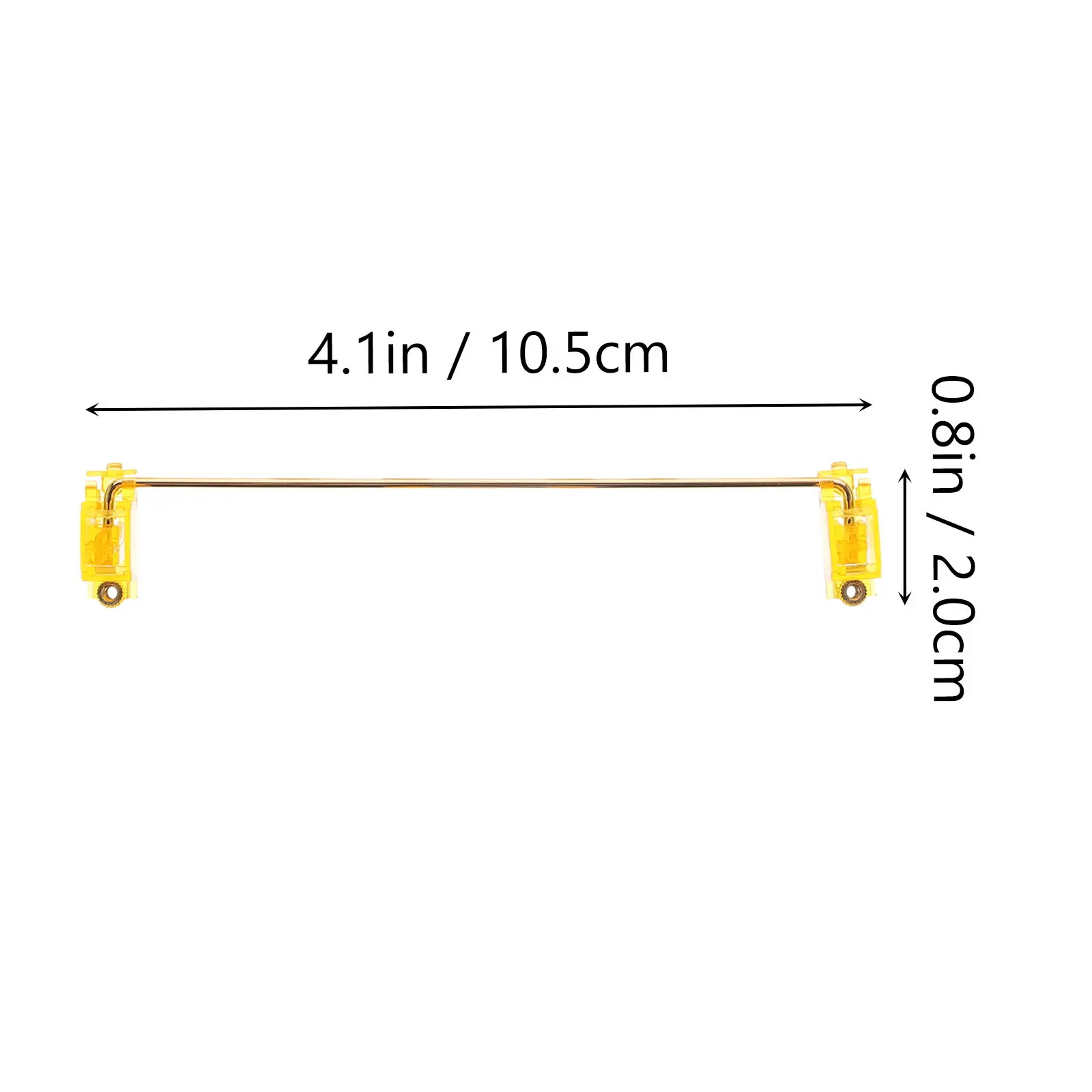 1Set Gold-Plated Screw Satellite Stabilizer for Mechanical Keyboard Large Keycap Pcb Mount High-Durability 6.25u 2U